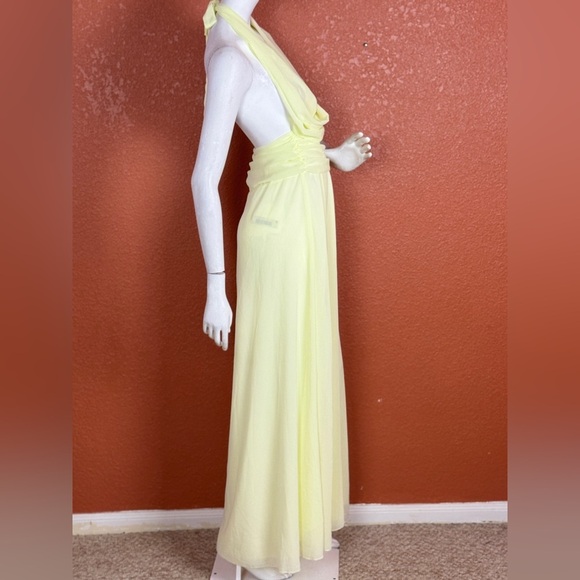 Peppermayo Light Yellow Chiffon Dress Size 2. E68 - Picture 11 of 14